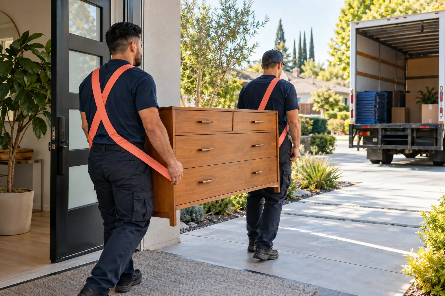 Prepared access and loading for bedroom furniture removal